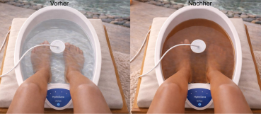 Hydrosana, Fußbad plus 3 Spulen, Hygienebeutel u.250g Aktivierungssalz